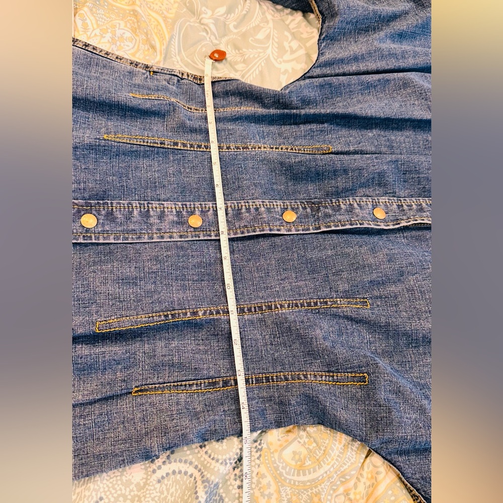 NWT - Tory Burch Blue Long Sleeve Shirt Dress - Picture 7 of 9